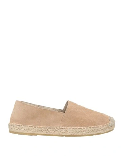 Shop Tagliatore Man Espadrilles Beige Size 8 Lambskin