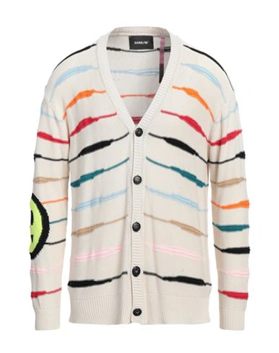 Barrow Stripe-print V-neck Cardigan In White