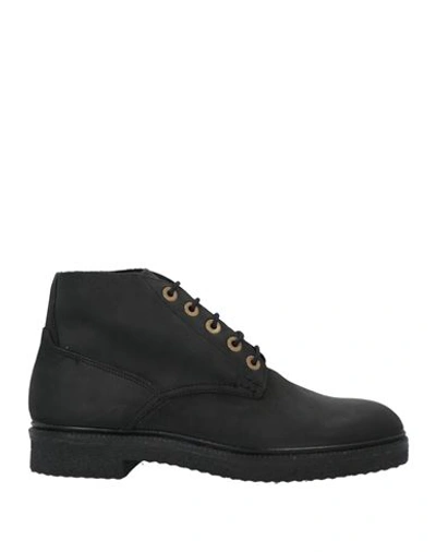 Shop Hudson Man Ankle Boots Black Size 9 Leather