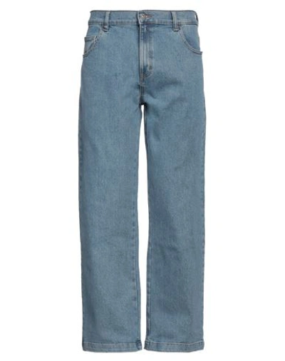 Shop Dickies Man Jeans Blue Size 33w-32l Cotton, Polyester, Elastane