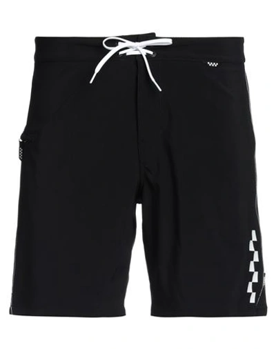 Shop Vans Man Shorts & Bermuda Shorts Black Size 34 Polyester, Elastane