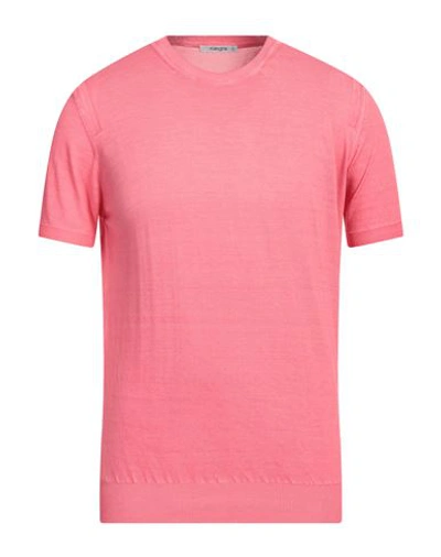 Shop Kangra Man Sweater Fuchsia Size 46 Cotton In Pink