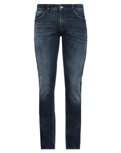 Armani Exchange Man Jeans Blue Size 34 Cotton, Elastane In Blue