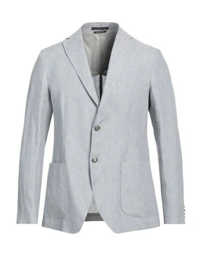Shop Jeordie's Man Blazer Light Grey Size 44 Linen
