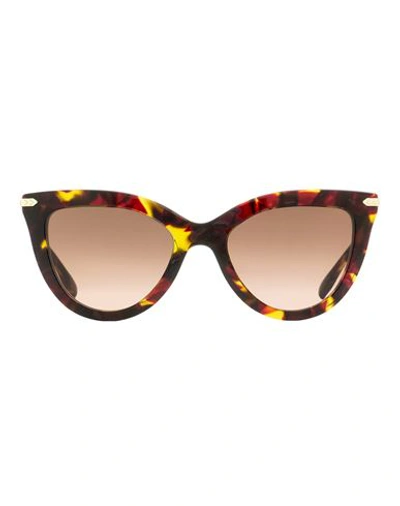 Shop Victoria Beckham Cat Eye Vb621s Sunglasses Woman Sunglasses Red Size 53 Acetate, Me