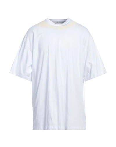 Shop Trussardi Man T-shirt White Size Xxl Cotton