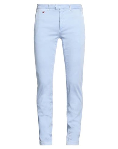 Shop Tramarossa Man Pants Light Blue Size 32 Cotton, Polyester, Elastane