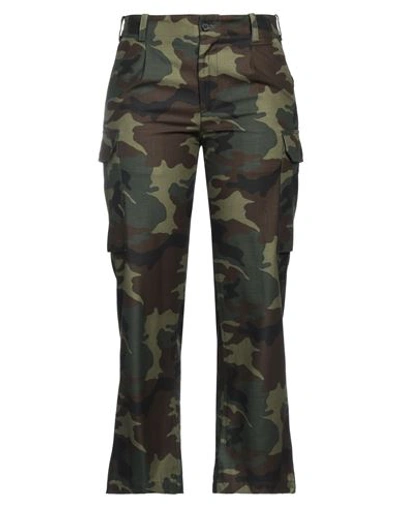 Shop Nili Lotan Woman Pants Military Green Size 10 Cotton