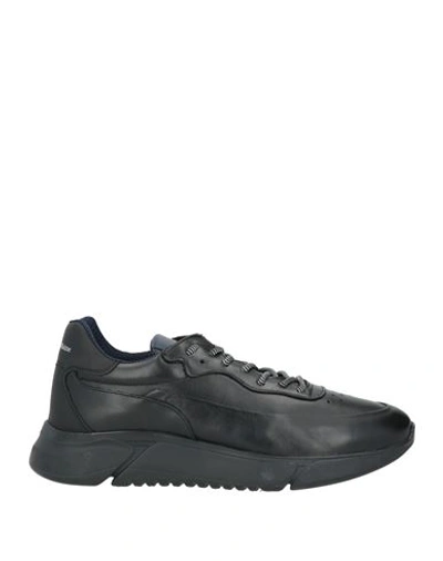 Shop Harmont & Blaine Man Sneakers Black Size 11 Calfskin
