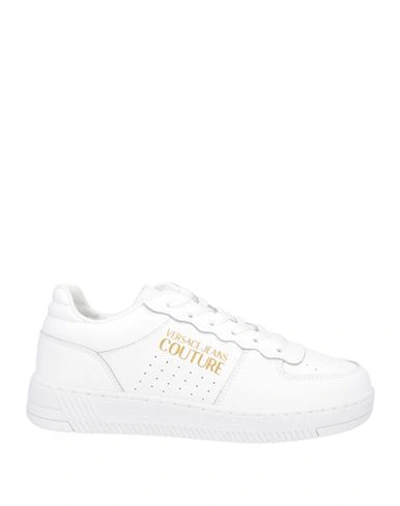 Shop Versace Jeans Couture Woman Sneakers White Size 8 Leather