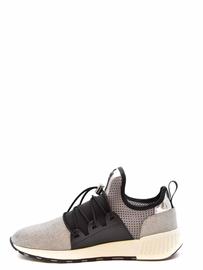 Sergio Rossi Sneakers In Silver