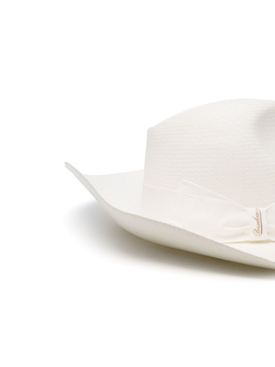 Shop Borsalino Sophie Panama Hat In Crema