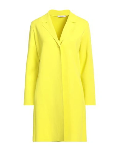 Shop Kangra Woman Cardigan Yellow Size 8 Viscose, Polyester, Elastane