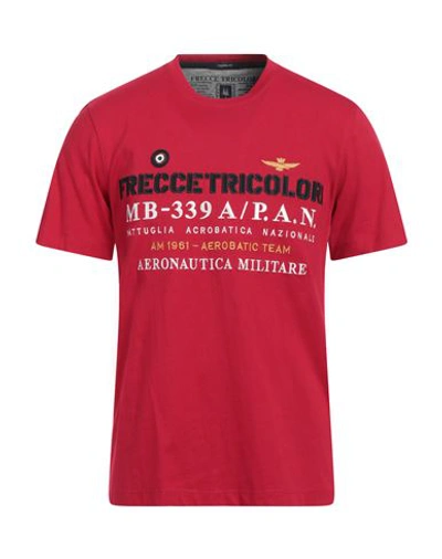 Shop Aeronautica Militare Man T-shirt Red Size 3xl Cotton