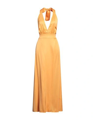 Shop Anonyme Designers Woman Maxi Dress Orange Size 8 Viscose