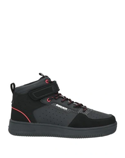 Shop Ducati Man Sneakers Black Size 8 Leather