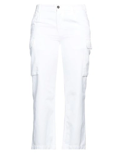 Shop Nili Lotan Woman Pants White Size 6 Cotton, Linen