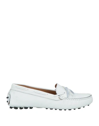 Shop Veni Shoes Woman Loafers White Size 8 Leather