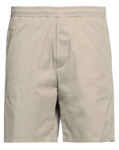 Shop Grifoni Man Shorts & Bermuda Shorts Beige Size 38 Cotton, Polyamide, Elastane