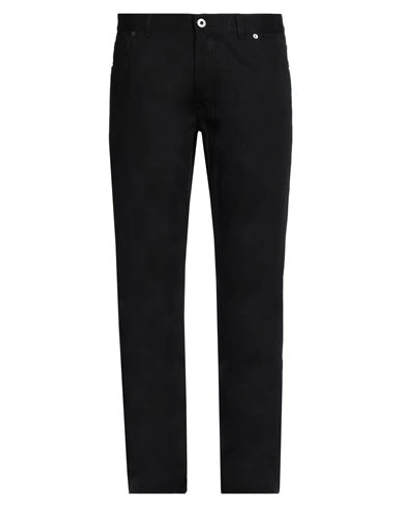 Shop Brioni Man Jeans Black Size 39 Cotton, Calfskin