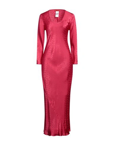 Shop Max & Co . Woman Maxi Dress Magenta Size 12 Viscose