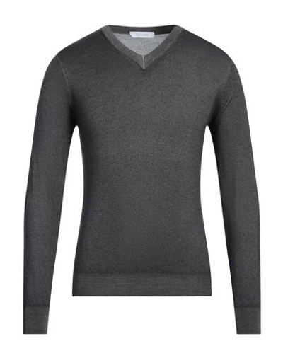 Shop Cruciani Man Sweater Dark Brown Size 46 Cashmere, Silk