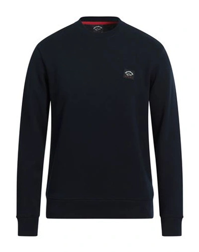 Shop Paul & Shark Man Sweatshirt Midnight Blue Size S Cotton, Polyester