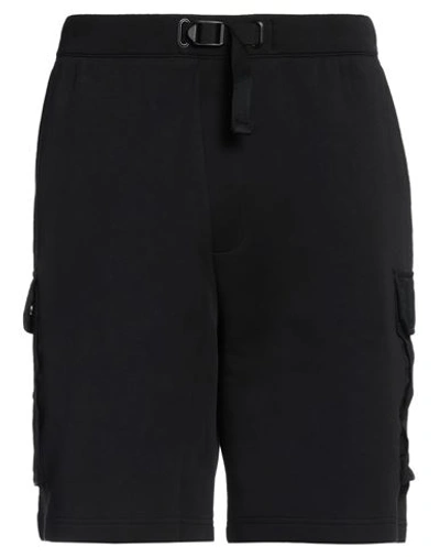 Shop Armani Exchange Man Shorts & Bermuda Shorts Black Size L Cotton, Polyester, Elastane