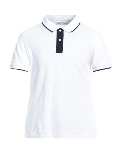 Shop Trussardi Man Polo Shirt White Size Xxl Cotton