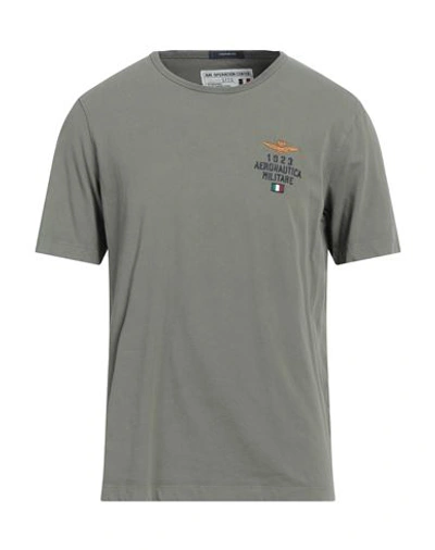 Shop Aeronautica Militare Man T-shirt Military Green Size M Cotton