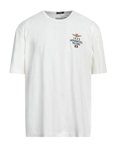 Shop Aeronautica Militare Man T-shirt White Size Xxl Cotton