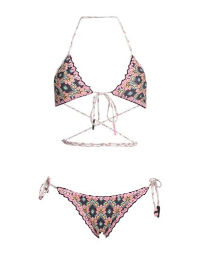 Shop Anjuna Woman Bikini Pink Size M Polyester, Elastane
