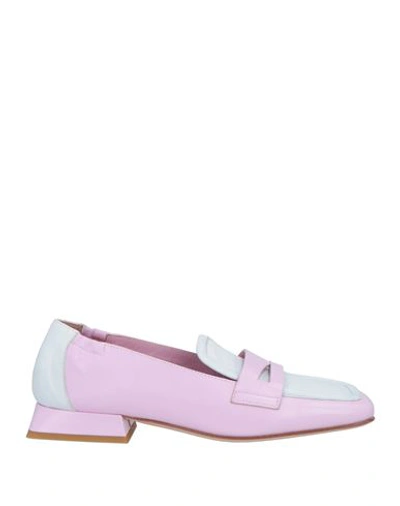 Shop Bruglia Woman Loafers Pink Size 8 Leather