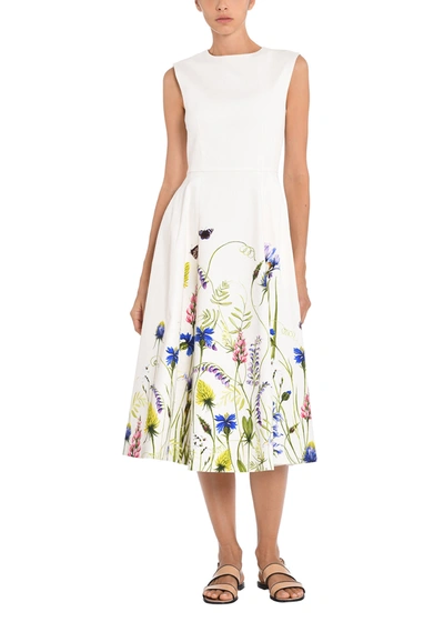 Shop Adam Lippes Eloise Dress In Printed Cotton Twill In Multi