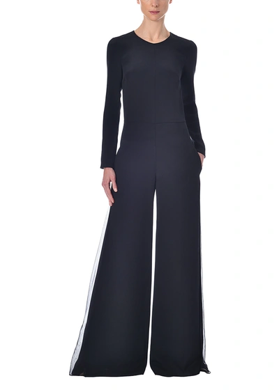 Shop Adam Lippes Jada Jumpsuit In Silk Crepe In Black