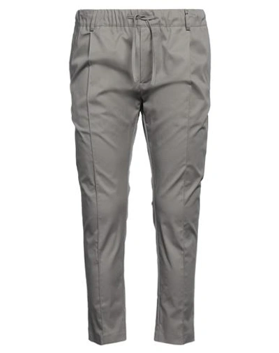 Shop Grey Daniele Alessandrini Man Pants Dove Grey Size 36 Cotton, Elastane