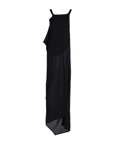 Shop Jw Anderson Woman Maxi Dress Black Size 6 Cotton, Polyamide