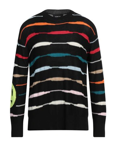Shop Barrow Man Sweater Black Size Xl Viscose