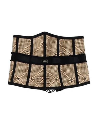 Elisabetta Franchi Woman Top Sand Size 6 Polyamide In Beige