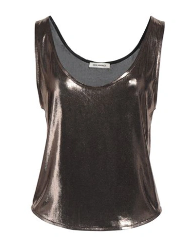 Shop New Arrivals Woman Top Bronze Size 4 Pes - Polyethersulfone In Yellow