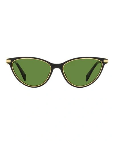 Shop Lanvin Cat Eye Lnv607s Sunglasses Woman Sunglasses Black Size 57 Plastic, Metal