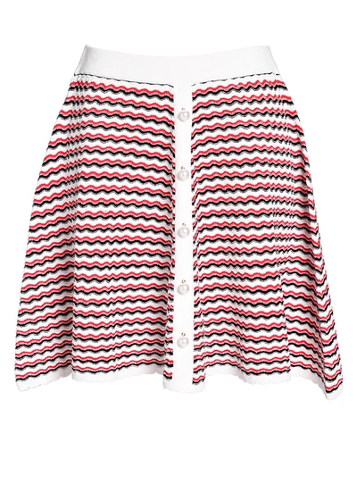 Shop Adam Lippes Flare Skirt In Viscose Crepe In Multi