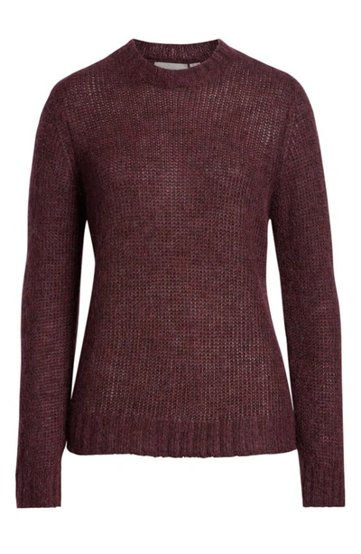 Shop Ag Ansley Crewneck Sweater In Rich Carmine