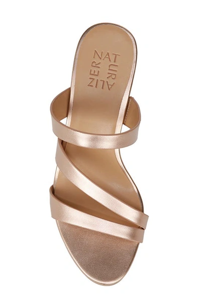 Shop Naturalizer Breona Slide Sandal In Rose Gold Synthetic