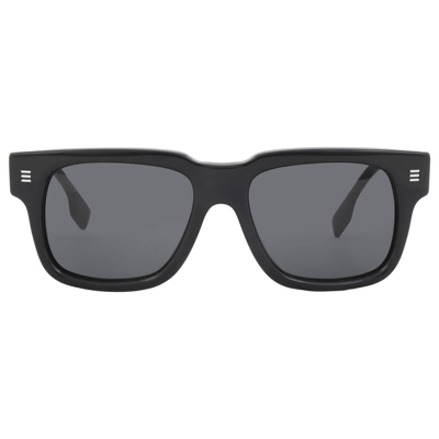 Shop Burberry Hayden Dark Gray Square Mens Sunglasses Be4394 300187 54 In Dark / Gray