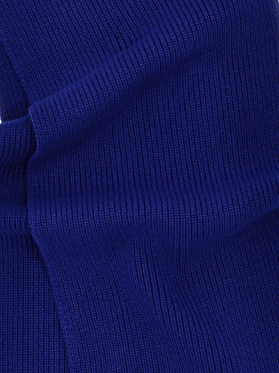 Shop Burberry Equestrian Knight Design Scarves, Foulards Blue