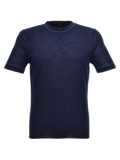 Shop Moorer Jairo T-shirt Blue