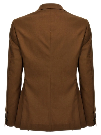 Shop Maurizio Miri Keanu Blazer Brown