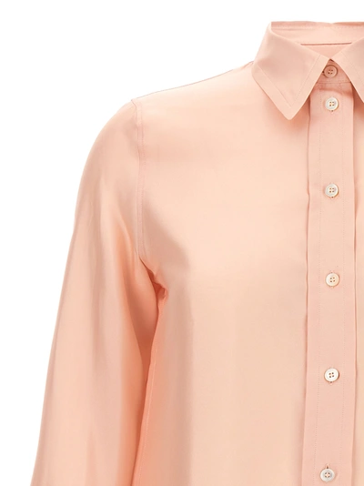 Shop Lanvin Logo Print Shirt Shirt, Blouse Pink