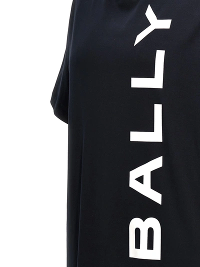 Shop Bally Logo Print T-shirt Blue